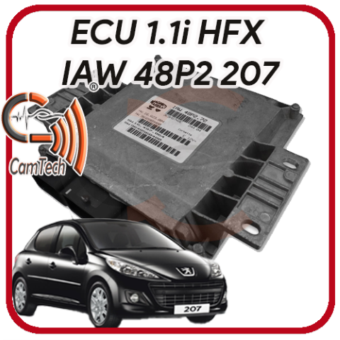 Centralina motore Peugeot 207 IAW 48P2 1.1i 8V 44 Kw Codice motore: HFX